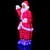 3' LED Lighted Waving Santa Claus Acrylic Commercial Grade Outdoor Christmas Decoration