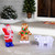 LED Lighted Commercial Grade Acrylic Waving Santa Claus Outdoor Christmas Decoration - 14"