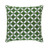 22" Jungle Green and White Woven Square Throw Pillow - IMAGE 1