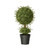 30" Potted Artificial Two-Tone Green Mini Tea Leaf Ball Topiary - IMAGE 1
