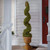 48 Artificial Two-Tone Green Cedar Spiral Tree with Urn Style Pot - IMAGE 2