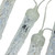 16ct Transparent Dripping Icicles Snowfall Christmas Light Tubes - 14.25 ft Clear Wire - IMAGE 2