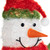 Lighted Tinsel Snowman with Wreath Outdoor Christmas Decoration - 38" - Clear Lights - IMAGE 4