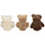 Set of 3 Brown and Cream Plush Children’s Teddy Bear Stuffed Animal Toys 20” - IMAGE 4