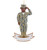 4.25" Army Saluting Soldier Christmas Ornament - IMAGE 2