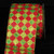 Red and Green Glitter Harlequin Wired Craft Ribbon 4" x 20 Yards - IMAGE 1