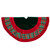 48" Red and Green Plaid Velveteen Christmas Tree Skirt - IMAGE 3