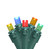 4' x 6' Multi-Color Wide Angle Net Style LED Christmas Lights - Green Wire - IMAGE 1
