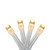 LED Wide Angle Christmas Lights - Warm White - 7.25' - White Wire - 20ct - IMAGE 1