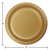 Club Pack of 240 Glittering Gold Disposable Paper Party Lunch Plates 7" - IMAGE 2