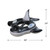 60" Inflatable Black and White Orca Whale Squirter Swimming Pool Float - IMAGE 5