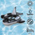 60" Inflatable Black and White Orca Whale Squirter Swimming Pool Float