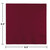 2-Ply Disposable Luncheon Napkins - 6.5" - Burgundy Red - Club Pack of 600 - IMAGE 2