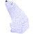 LED Lighted Acrylic Commercial Grade Polar Bear Outdoor Christmas Decoration - 18.5" - IMAGE 6