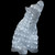 LED Lighted Commercial Grade Acrylic Polar Bear Outdoor Christmas Decoration - 18.5" - Pure White Lights