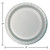 Disposable Round Luncheon Party Paper Plates - 7" - Shimmering Silver - Club Pack of 240 - IMAGE 2