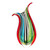 16.5" Tulip Shaped Cambay Hand Blown Art Glass Vase - IMAGE 1