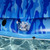 Swimline 80" Inflatable 1-Person Camouflage Sumo Sized Swimming Pool Floating Air Mattress Raft - Blue