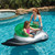 Inflatable Batwing Fighter Ride-On Kids Battle Squirt Blaster Pool Toy - 72" - Green - IMAGE 3