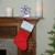 Traditional Christmas Stocking with Ribbon Trim - 16" - Red and White - IMAGE 1