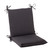 36.5" Black Solid Outdoor Patio Square Edged Chair Cushion - IMAGE 1