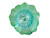 12" Aquamarine Blue and Silver  Waterfront Hand Blown Glass Wall Art Decor - IMAGE 1