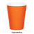 Hot and Cold Disposable Paper Drinking Party Tumbler Cups - 9oz. - Sunkissed Orange - Club Pack of 240 - IMAGE 2