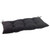 44" Black Solid Outdoor Patio Tufted Loveseat Cushion - IMAGE 1