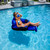 Inflatable Ultimate Floating Swimming Pool Chair Lounger - 55" - Blue and Black
