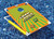 36" Orange and Green Floating Bean Bag Target Toss Swimming Pool Game - IMAGE 3