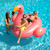 78" Inflatable Pink Giant Flamingo Swimming Pool Ride-On Float Toy - IMAGE 2
