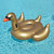 Inflatable Gold Giant Swan Swimming Pool Ride-On Float - 75" - IMAGE 4