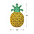 Inflatable Green and Yellow Tropical Pineapple Swimming Pool Raft, 86-Inch - IMAGE 5