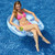 36.5" Inflatable Capri Transparent Light Blue Swimming Pool Chair Float - IMAGE 2