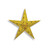 Starry Night Themed Gold 3-D Foil Star Cutout Party Decoration 12" - IMAGE 1