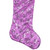 19" Purple Sequin Snowflake Christmas Stocking with White Faux Fur Cuff - IMAGE 4