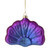 Sitting Glittered Peacock Glass Christmas Ornament - 4.25" - Purple - IMAGE 4