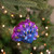 4.25" Blue and Purple Peacock Feathers Glittered Glass Christmas Ornament - IMAGE 2