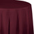 Round Disposable Party Table Covers - 82" - Burgundy Red - Club Pack of 12 - IMAGE 1