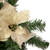 32" Gold Poinsettia Artificial Christmas Teardrop Swag, Unlit - IMAGE 3