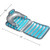 Inflatable Swimming Pool Folding Lounge Chair Float - 74" - Blue - IMAGE 4