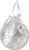 8" White Pre-Lit LED Sparkle Winter Cottage Scene Round Christmas Ornament - IMAGE 1