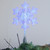 9.25" White and Blue Lighted Sparkly Snowflake Christmas Tree Topper - Clear Lights - IMAGE 4