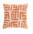 20" Burnt Orange and Tan Brown Contemporary Throw Pillow - Down Filler - IMAGE 1