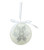 7pc White and Gray Decoupage Snowflake Shatterproof Christmas Ball Ornament Set 2.75" - IMAGE 3