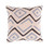 22" Beige and Black Contemporary Style Square Throw Pillow - Down Filler - IMAGE 1