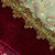 20" Red and Gold Leaf Christmas Stocking with Wavy Sequined Cuff - IMAGE 5