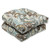 Set of 2 Paisley Giardino Light Blue and Brown Outdoor Patio Wicker Chair Cushions 19" - IMAGE 1