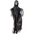 64" Lighted Black Reaper with Chains Animated Hanging or Standing Halloween Decoration with Sound - IMAGE 1