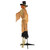 6' Animated Jack-O'-Lantern Scarecrow Halloween Decoration - IMAGE 5